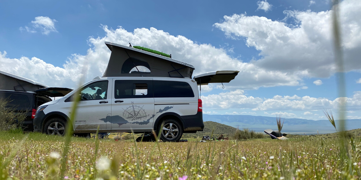 camper van on blm land 