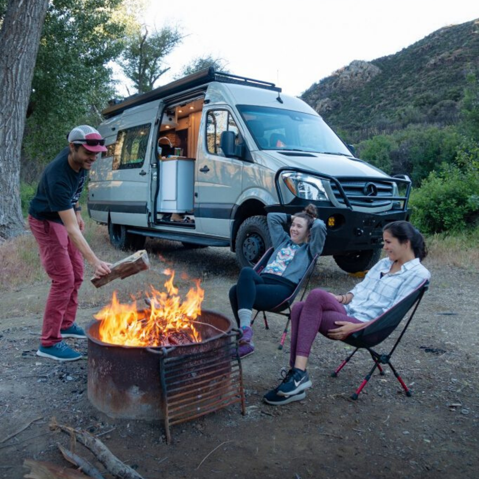 camping with a camper van