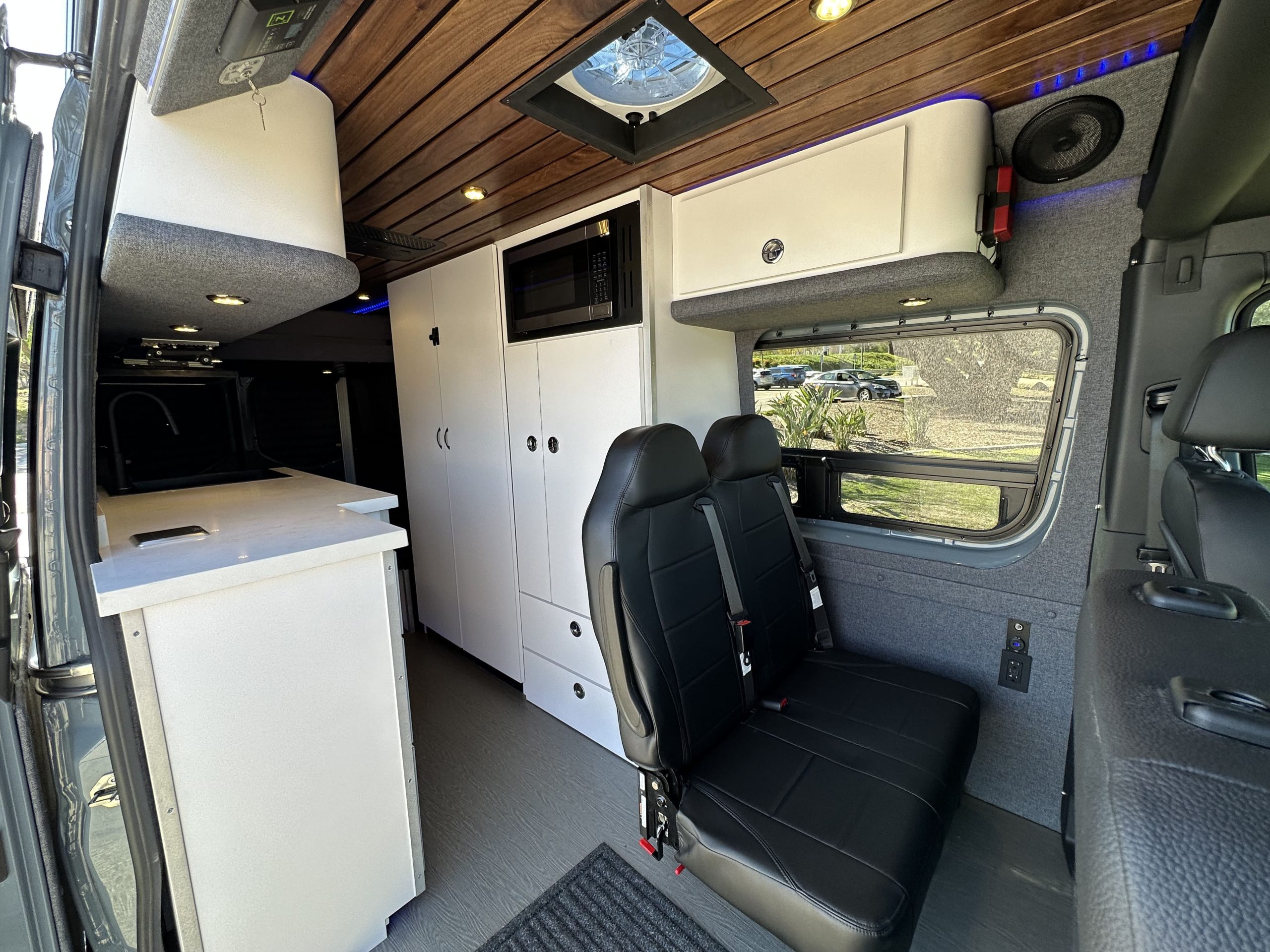 inside a campervan