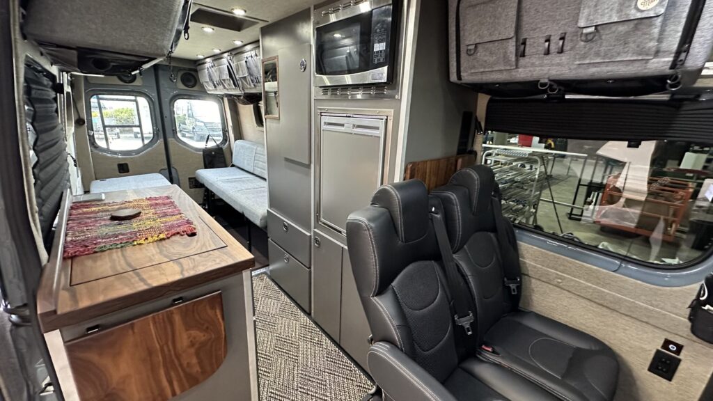 interior of Sprinter van
