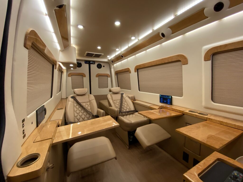 interior of executive suite mobile van